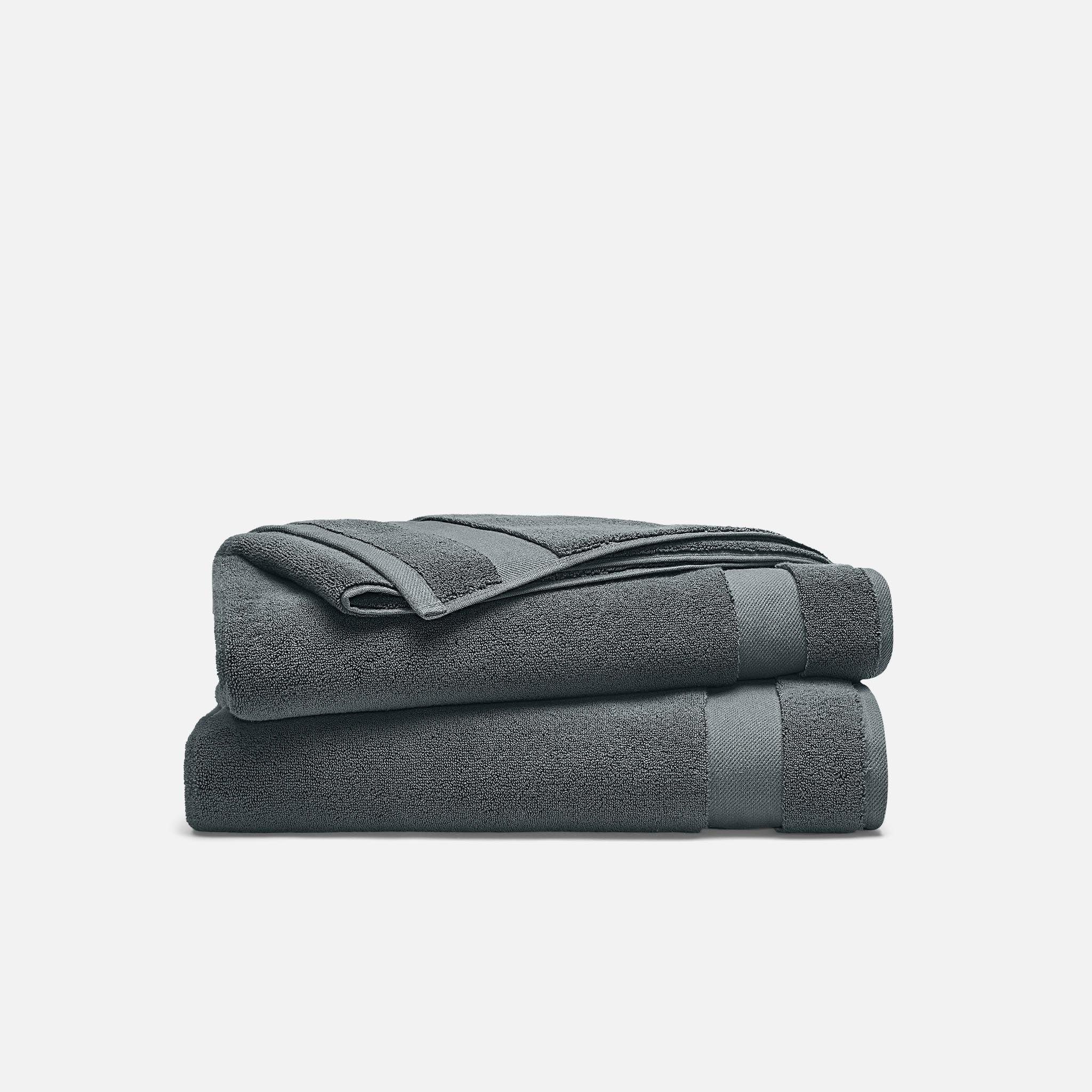 Super-Plush Turkish Cotton Bath Towels Set of 2