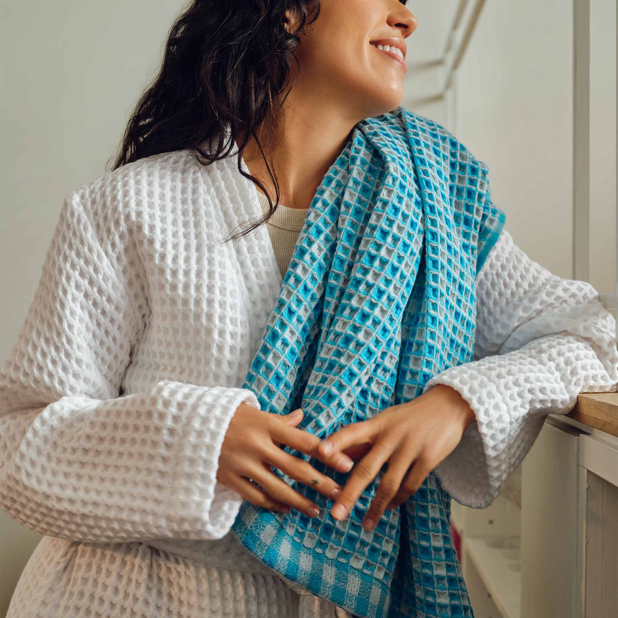 Dreamweave Waffle Set of 4 Bath Towel Bundle