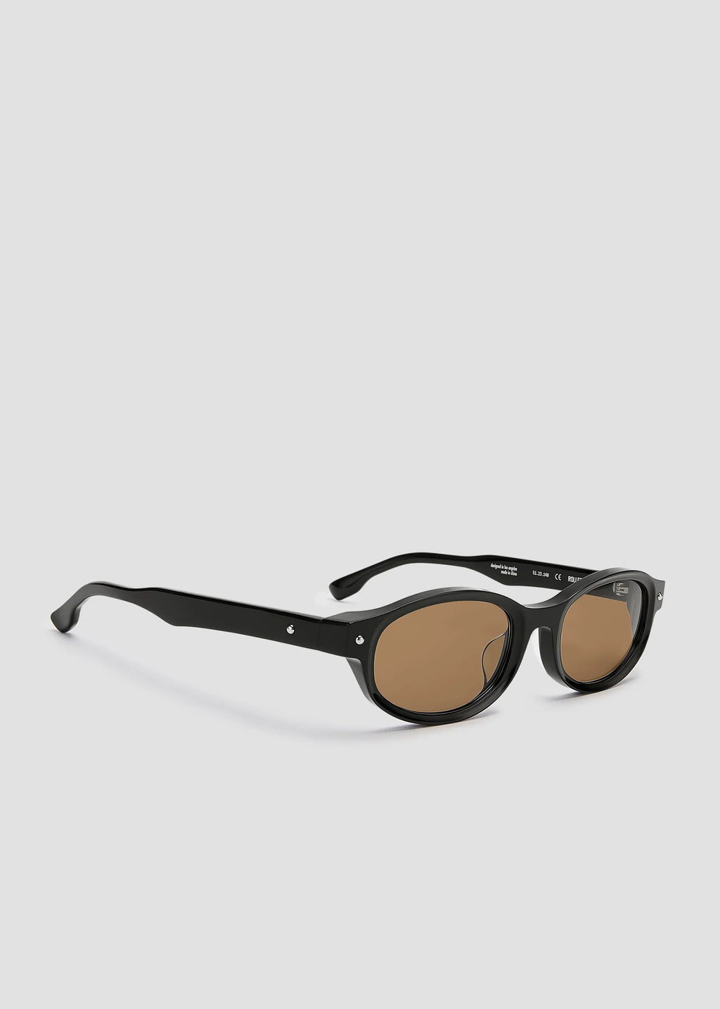 Roller Coaster Sunglasses in Black with Brown Lenses