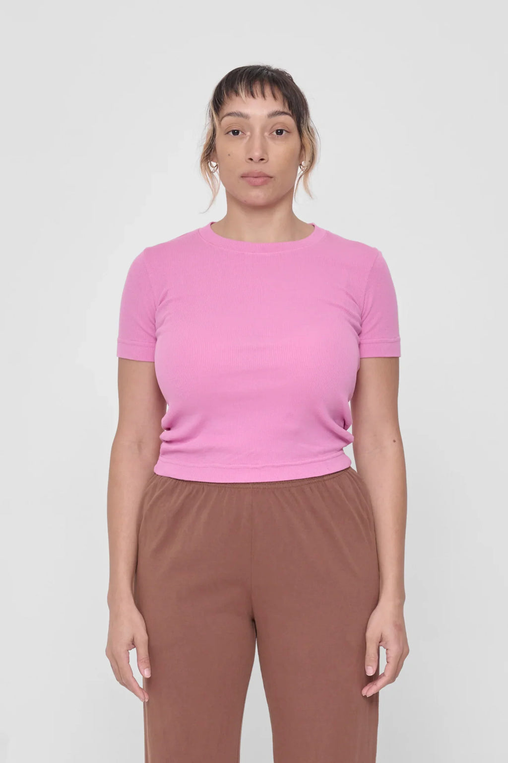 Rib Short Sleeve in Pixie