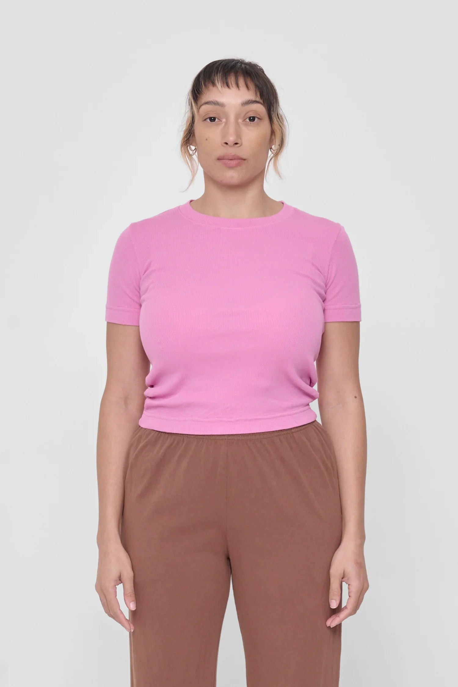 Rib Short Sleeve in Pixie