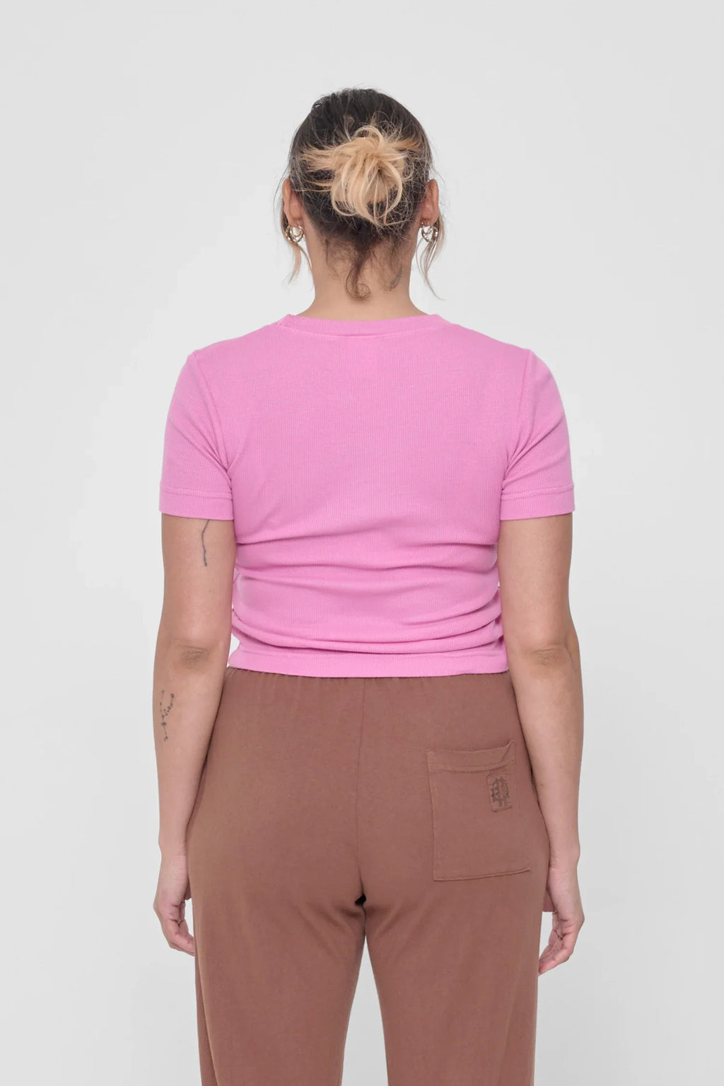 Rib Short Sleeve in Pixie