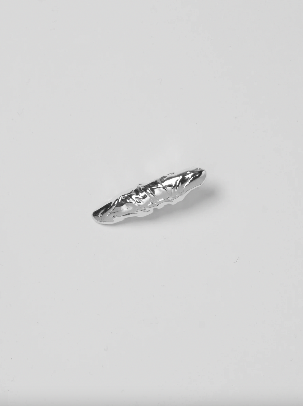 Textured Frida Clip in Silver